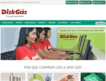 Tablet Screenshot of diskgaseagua.com.br